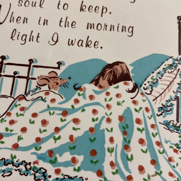 Screen Craft Now I Lay me Down to sleep Tile Wall hanging - Picture 3 of 3